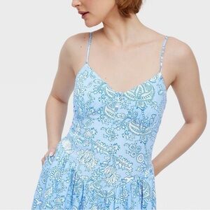 Roller Rabbit Blue and White Patterned Garment